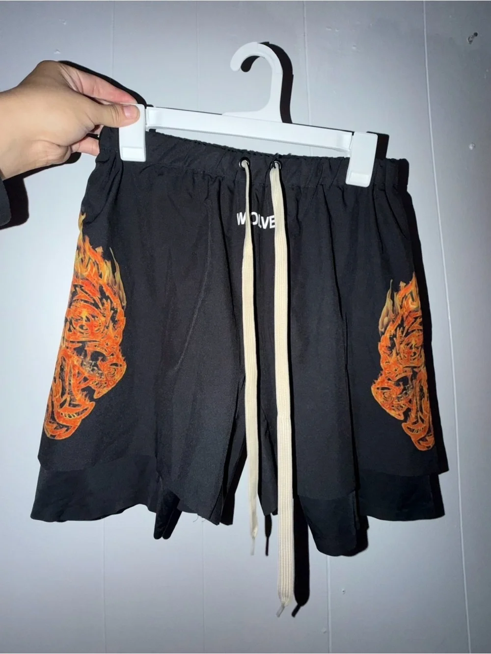 Men Darc Sport Flame Wolves shorts Size M